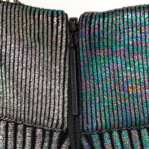 Christopher Kane AW/17 Runway Multicoloured Metallic Pleated Maxi Skirt - Picture 10 of 13